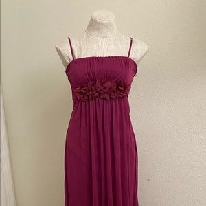 Full length plum/purple/maroon dress